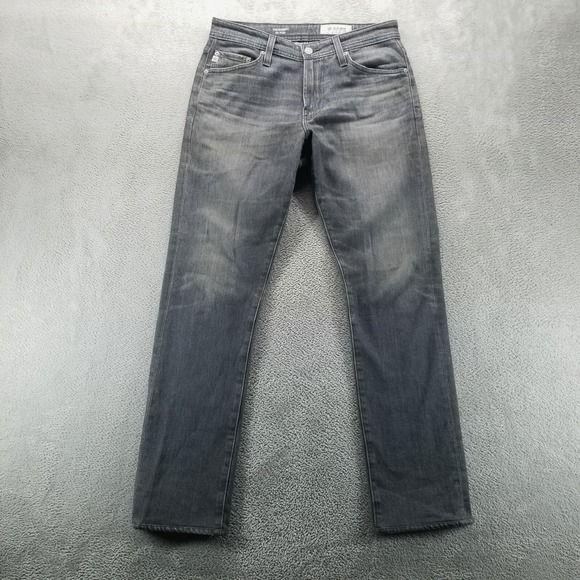 Adriano Goldschmied Jeans Mens 29x30 Gray Everett Slim Straight Stretch Denim - Picture 1 of 10